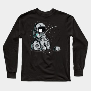 Astronaut Fishing Long Sleeve T-Shirt